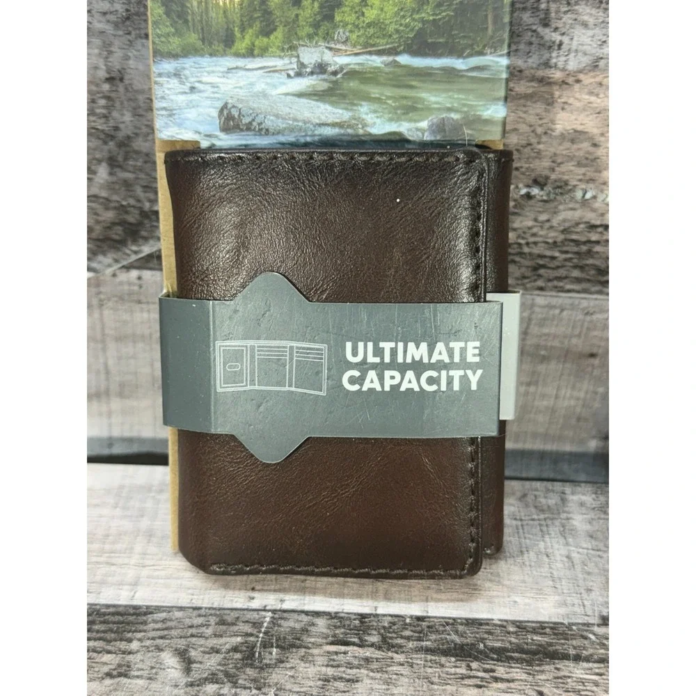 New Columbia Tri-Fold Wallet Brown RFID Secured